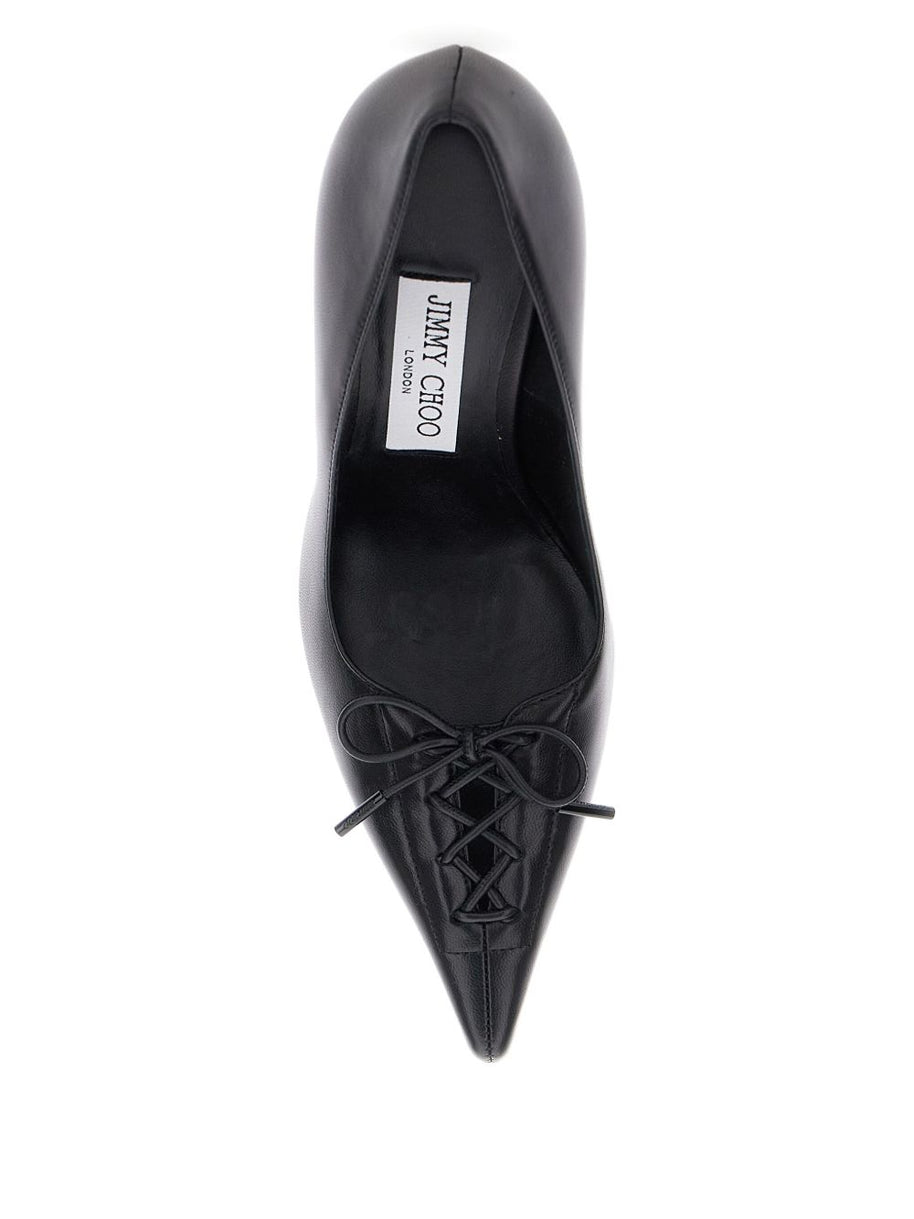 Jimmy Choo Scarlett 95 Leather Pumps - Black