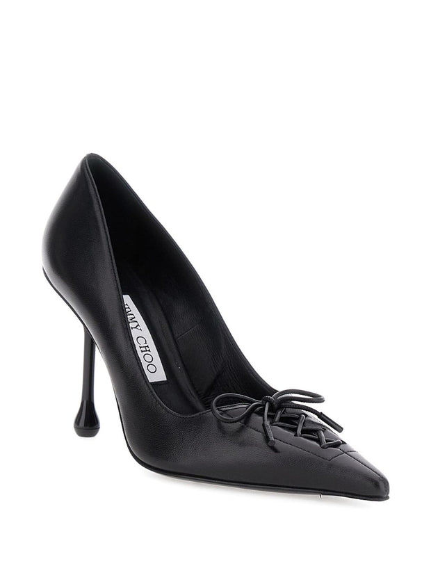 Jimmy Choo Scarlett 95 Leather Pumps - Black