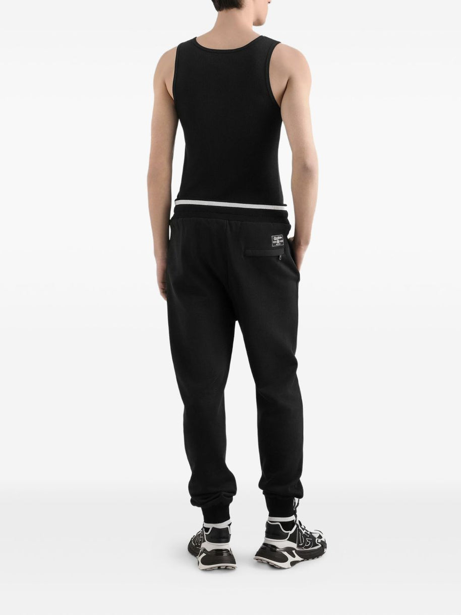 Dolce & Gabbana Logo Cotton Tank Top - Black