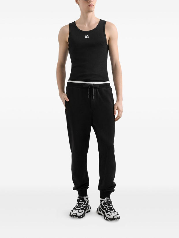 Dolce & Gabbana Logo Cotton Tank Top - Black