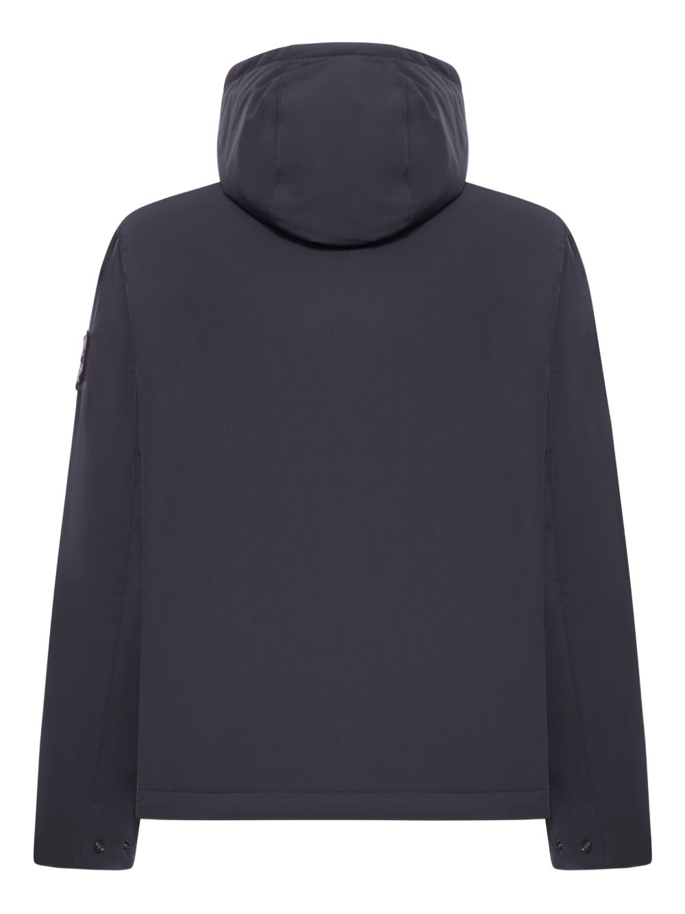 Stone Island Hooded Windbreaker - Black