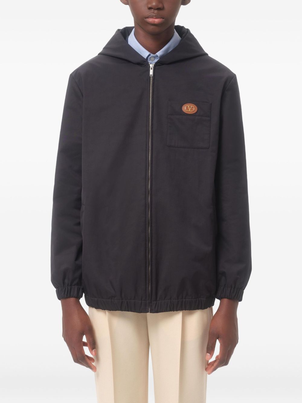 Valentino VLogo Signature Caban Jacket - Blue