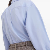 Brunello Cucinelli Virgin Wool And Silk Mélange Diagonal Sartorial Pencil Skirt With Monili