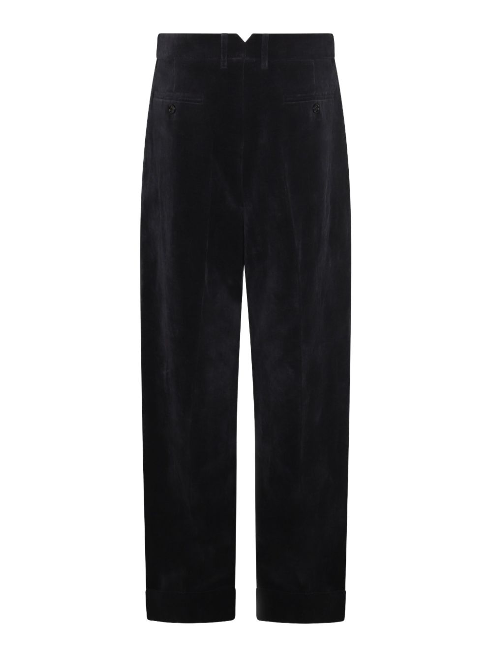Valentino Cotton And Linen Blend Trousers - Blue