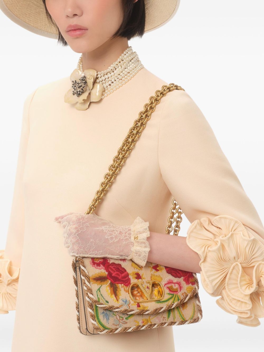 Valentino Crepe Couture Mini Dress