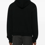 Valentino Chez Valentino Cotton Hoodie - Black
