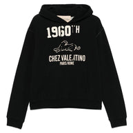 Valentino Chez Valentino Cotton Hoodie - Black