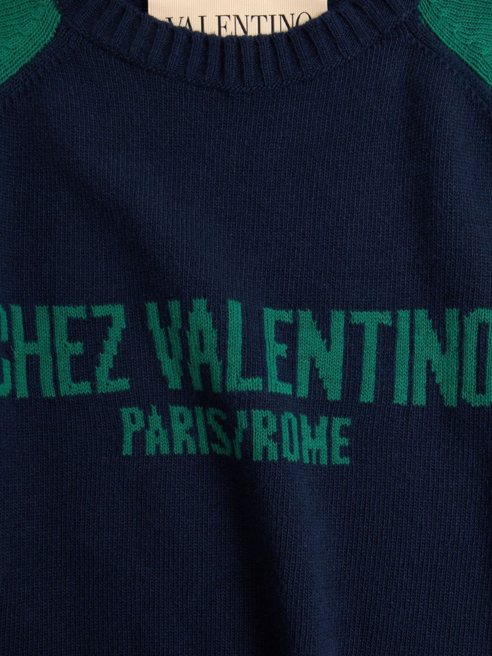Valentino Chez Valentino Wool Sweater - Blue