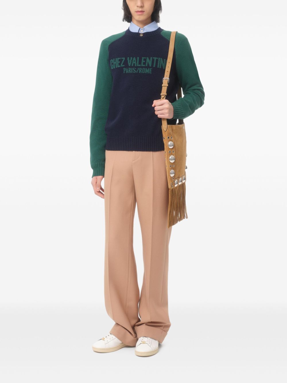 Valentino Chez Valentino Wool Sweater - Blue