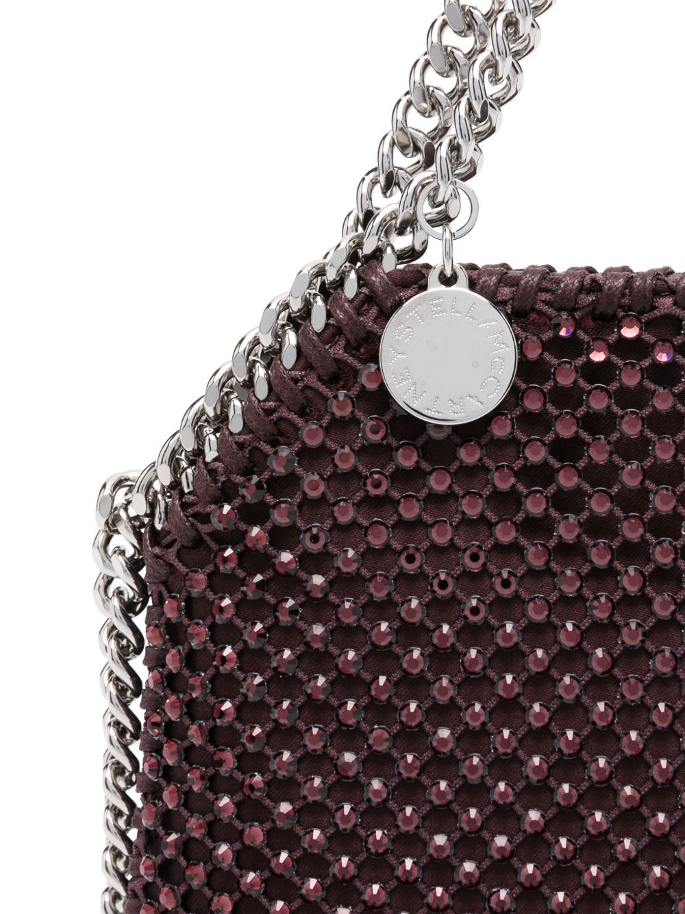 Stella McCartney Falabella Crystal Mini Tote - Bordeaux