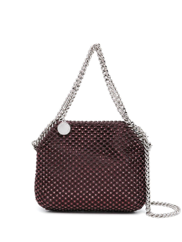 Stella McCartney Falabella Crystal Mini Tote - Bordeaux