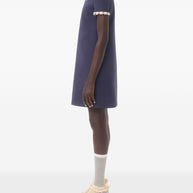 Valentino Short Embroidered Crepe Couture Dress