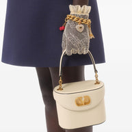 Valentino Short Embroidered Crepe Couture Dress