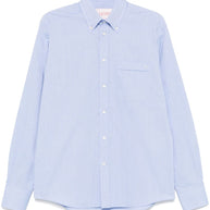 Valentino VLogo Signature Cotton Shirt - Clear Blue