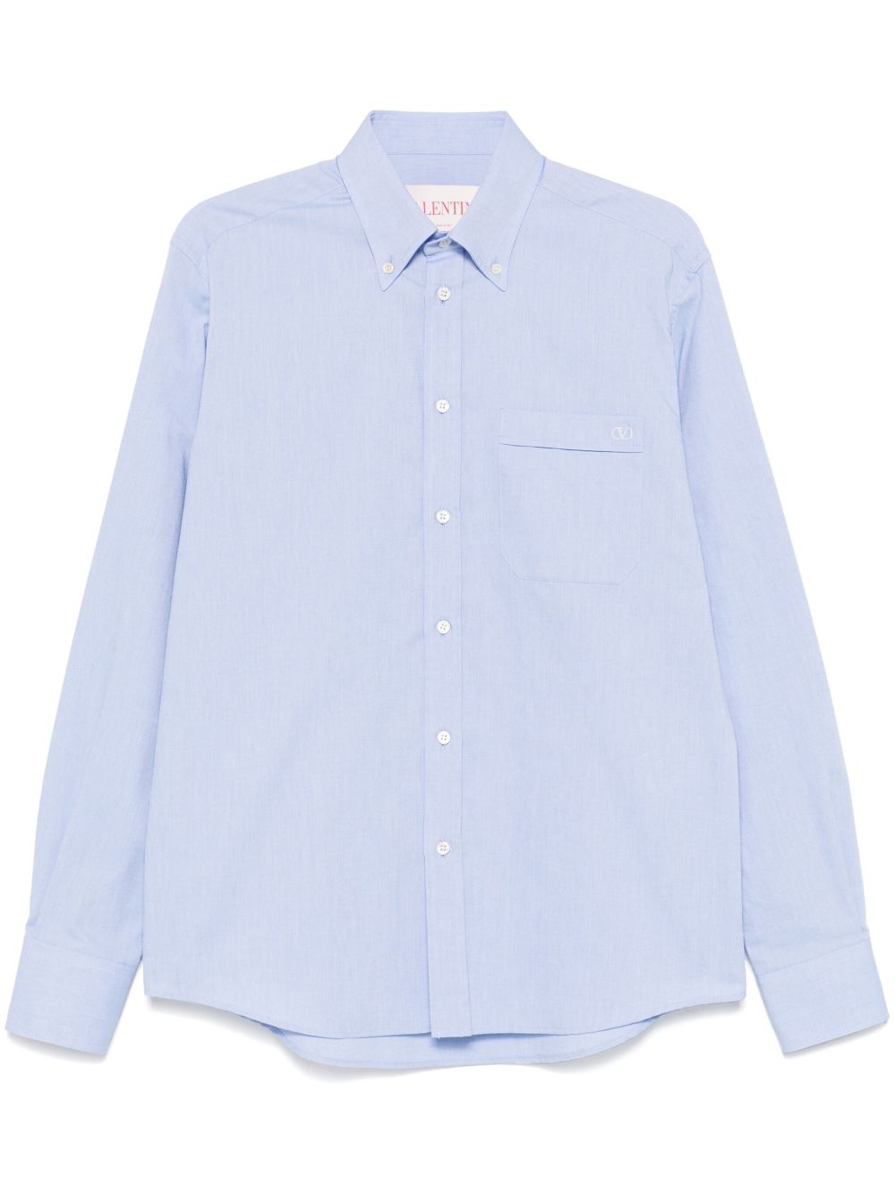 Valentino VLogo Signature Cotton Shirt - Clear Blue