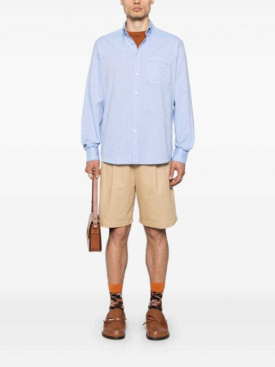 Valentino VLogo Signature Cotton Shirt - Clear Blue