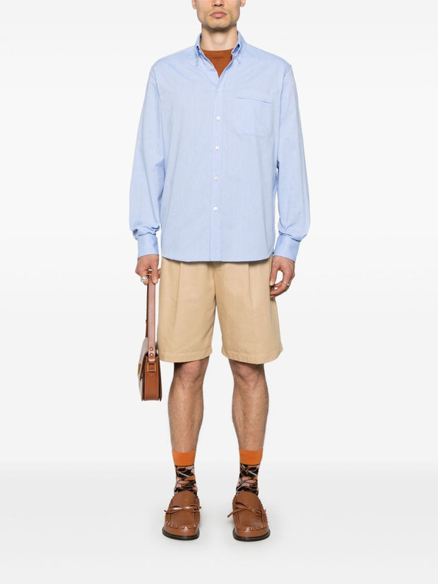 Valentino VLogo Signature Cotton Shirt - Clear Blue