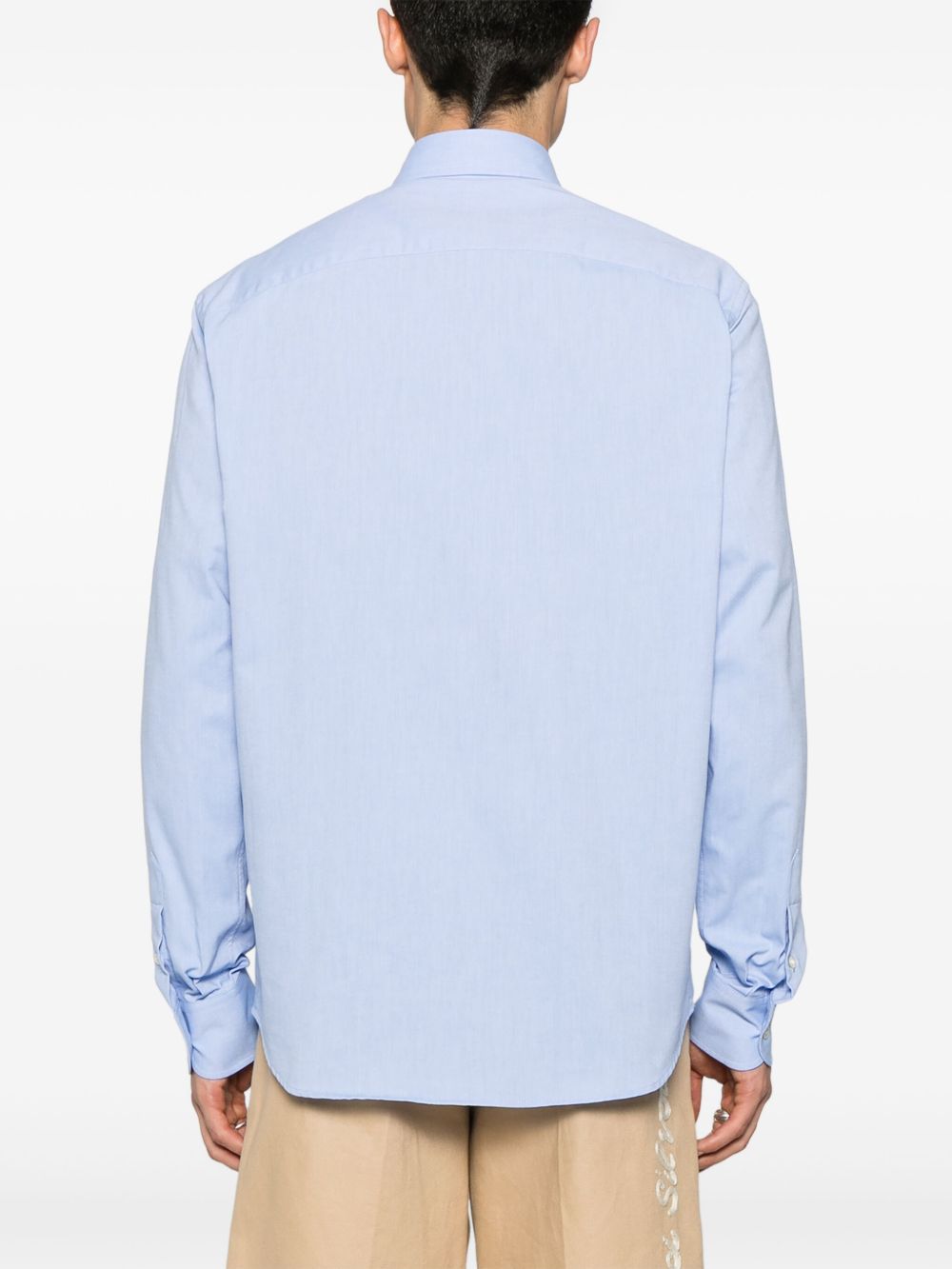 Valentino VLogo Signature Cotton Shirt - Clear Blue