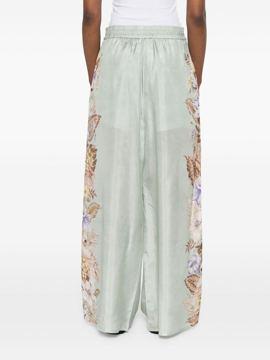 Zimmermann Coco Printed Silk Trousers