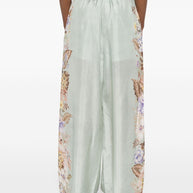 Zimmermann Coco Printed Silk Trousers