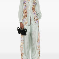 Zimmermann Coco Printed Silk Trousers