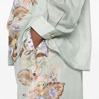 Zimmermann Coco Printed Silk Trousers