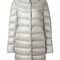 Herno Dora Long Down Jacket - Light Grey