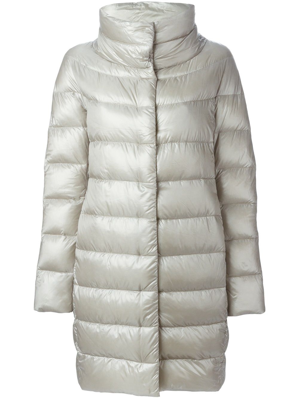 Herno Dora Long Down Jacket - Light Grey