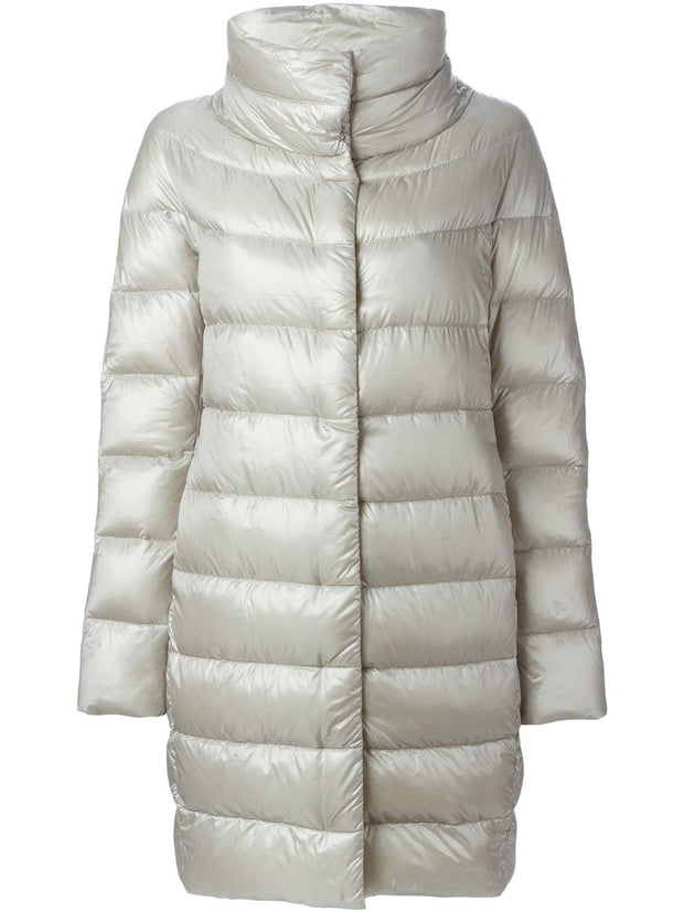 Herno Dora Long Down Jacket - Light Grey