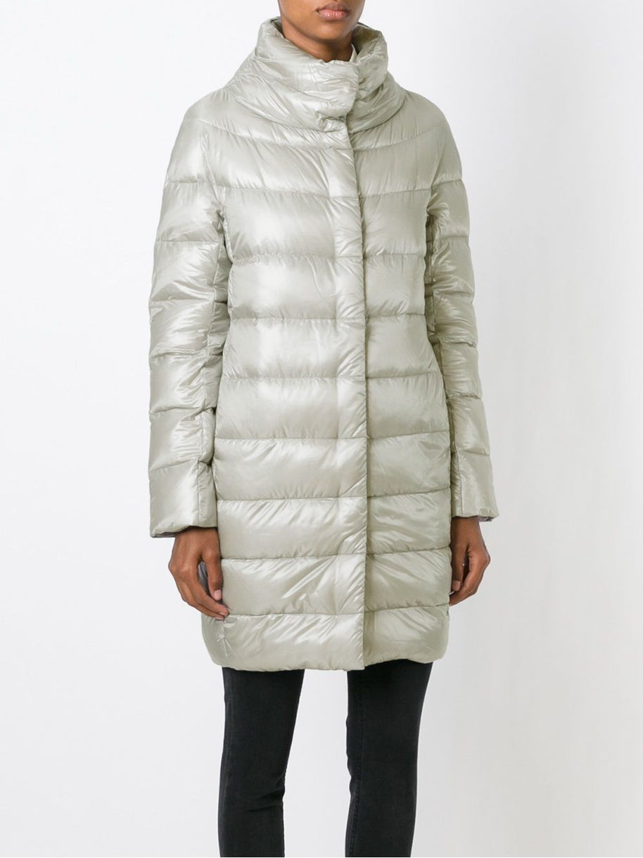 Herno Dora Long Down Jacket - Light Grey