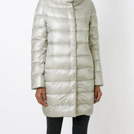 Herno Dora Long Down Jacket - Light Grey