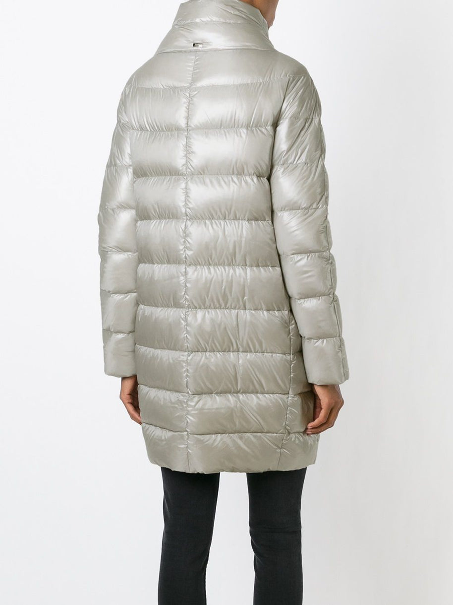 Herno Dora Long Down Jacket - Light Grey