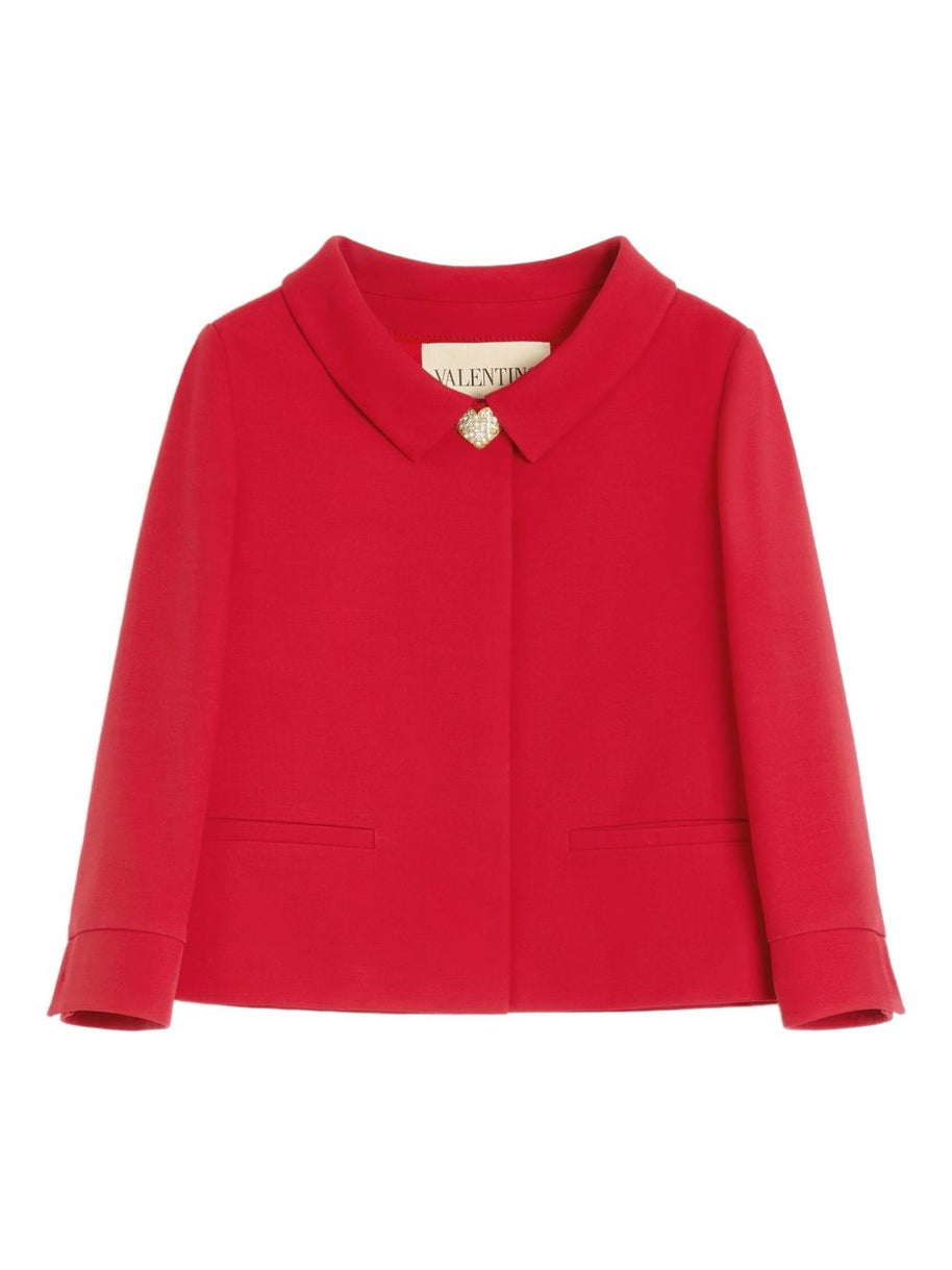 Valentino Wool And Silk Crepe Couture Jacket