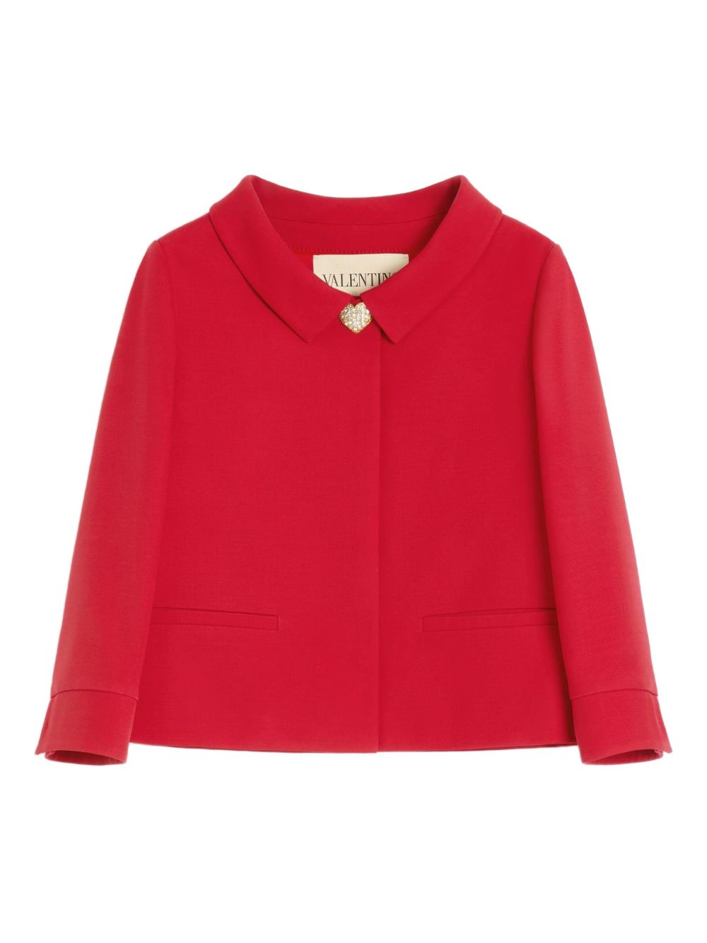 Valentino Wool And Silk Crepe Couture Jacket