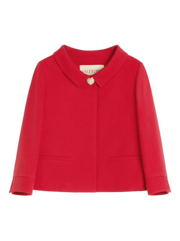 Valentino Wool And Silk Crepe Couture Jacket
