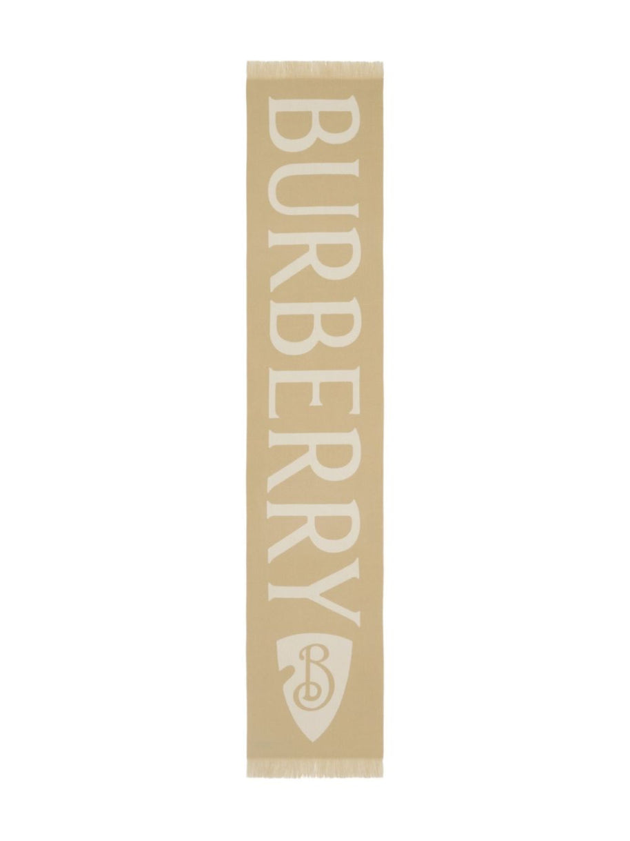 Burberry Logo Wool Scarf