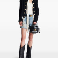 Balmain Tweed Short Jacke - Black