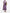 Dolce & Gabbana Maiolica Print Cotton Shirtdress Purple