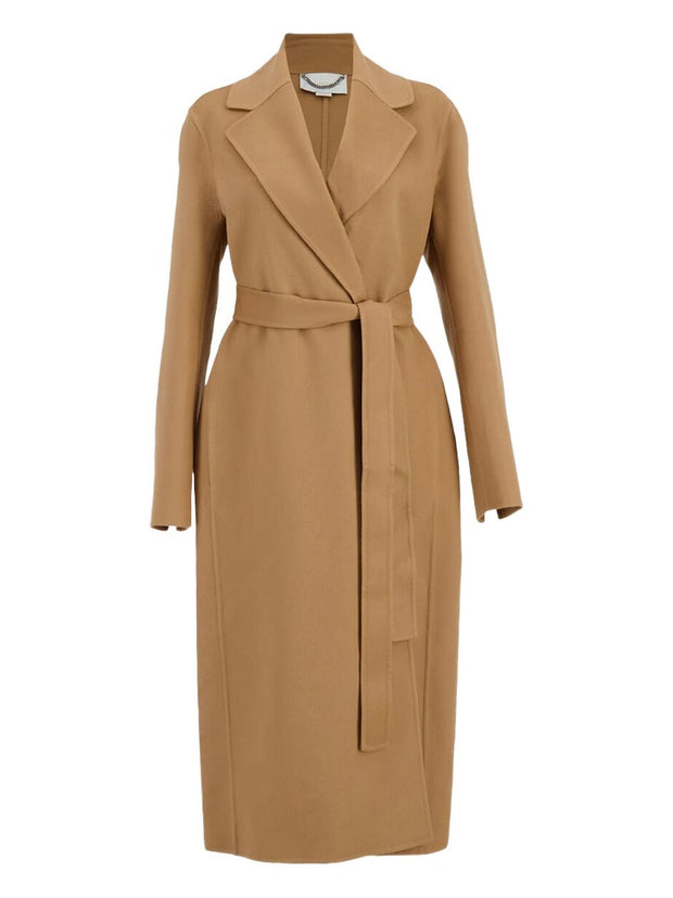 Stella McCartney Wool double-Breasted Coat Camel