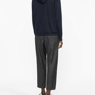Brunello Cucinelli Cotton And Silk Hoodie - Blue