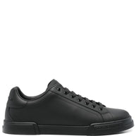 Dolce & Gabbana Portofino Leather Sneakers - Black