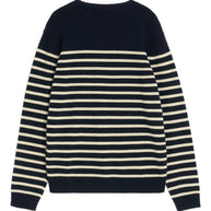 Valentino Chez Valentino Wool Striped Sweater - Blue