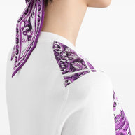 Dolce & Gabbana Maiolica Print Silk Cardigan