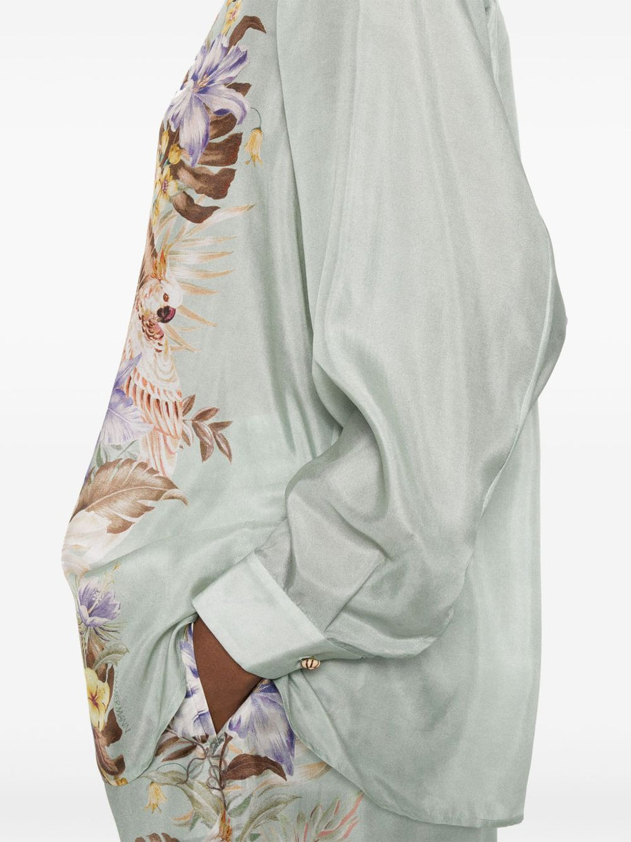 Zimmermann Coco Printed Silk Shirt
