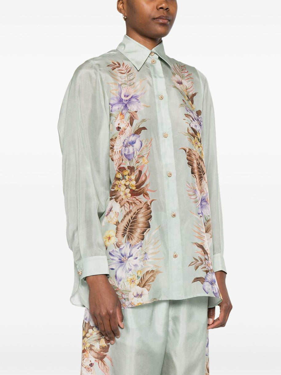 Zimmermann Coco Printed Silk Shirt