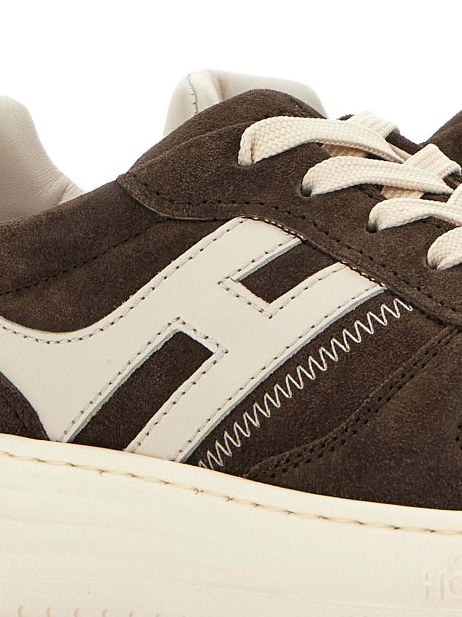 HOGAN PRE H630 Leather Sneakers - Brown