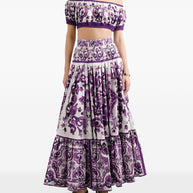 Dolce & Gabbana Maiolica Print Cotton Top
