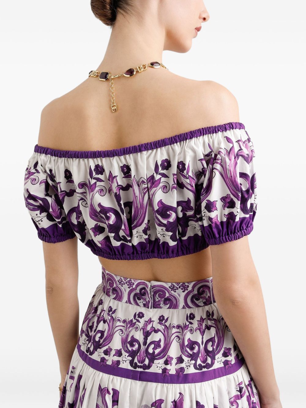 Dolce & Gabbana Maiolica Print Cotton Top