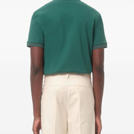 Valentino VLogo Signature Cotton Polo Shirt - Green