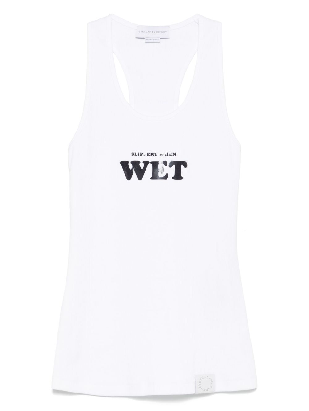 Stella McCartney  Slippery When Wet Tank Top  - White